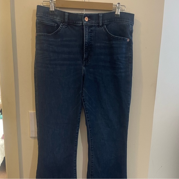 Express Womens Flare High Rise Stretch Hi Rise Jeans Size 10 R - Picture 6 of 13